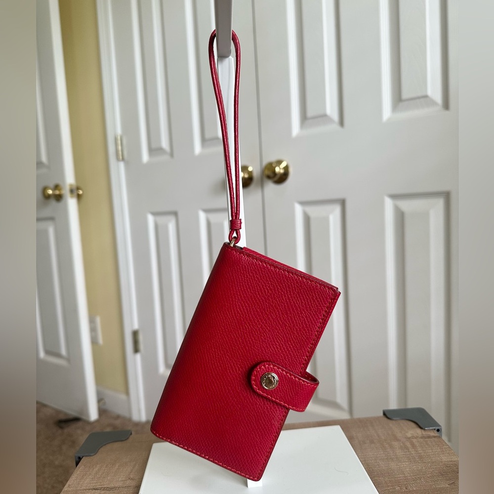 #25. Coach Red Leather Wristlet/Wallet, Excellent Condition - Picture 2 of 9